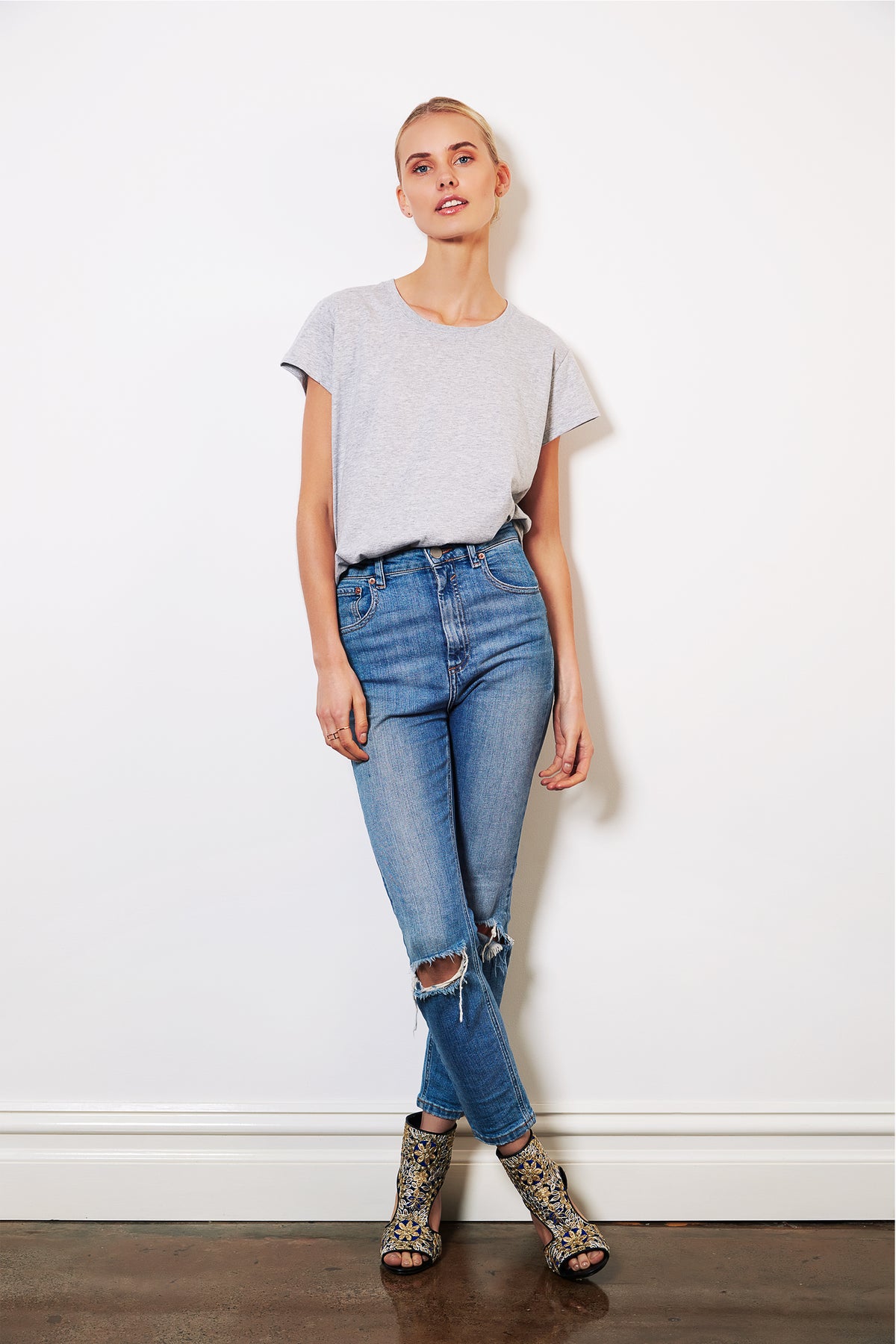 Crew Tee |  marle grey