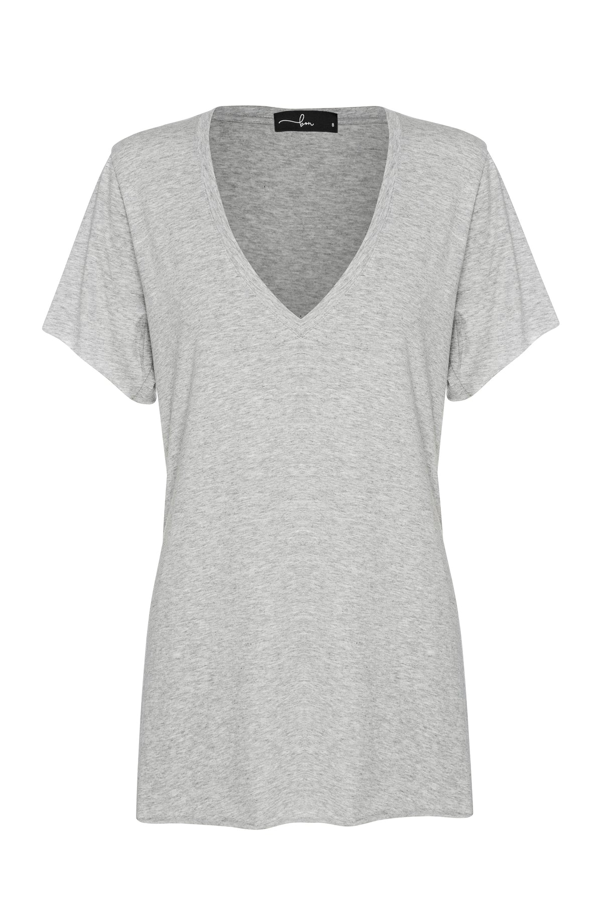 Deep V Tee  |  marle grey