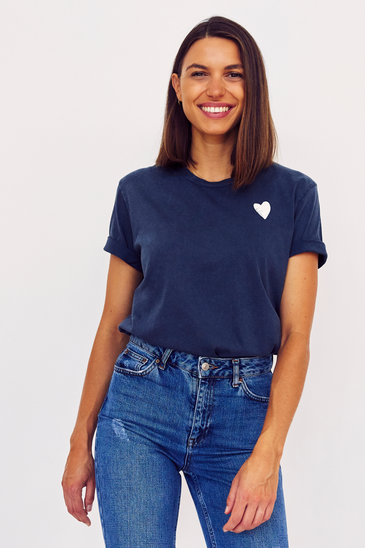 hibon boyfriend tee - washed charcoal