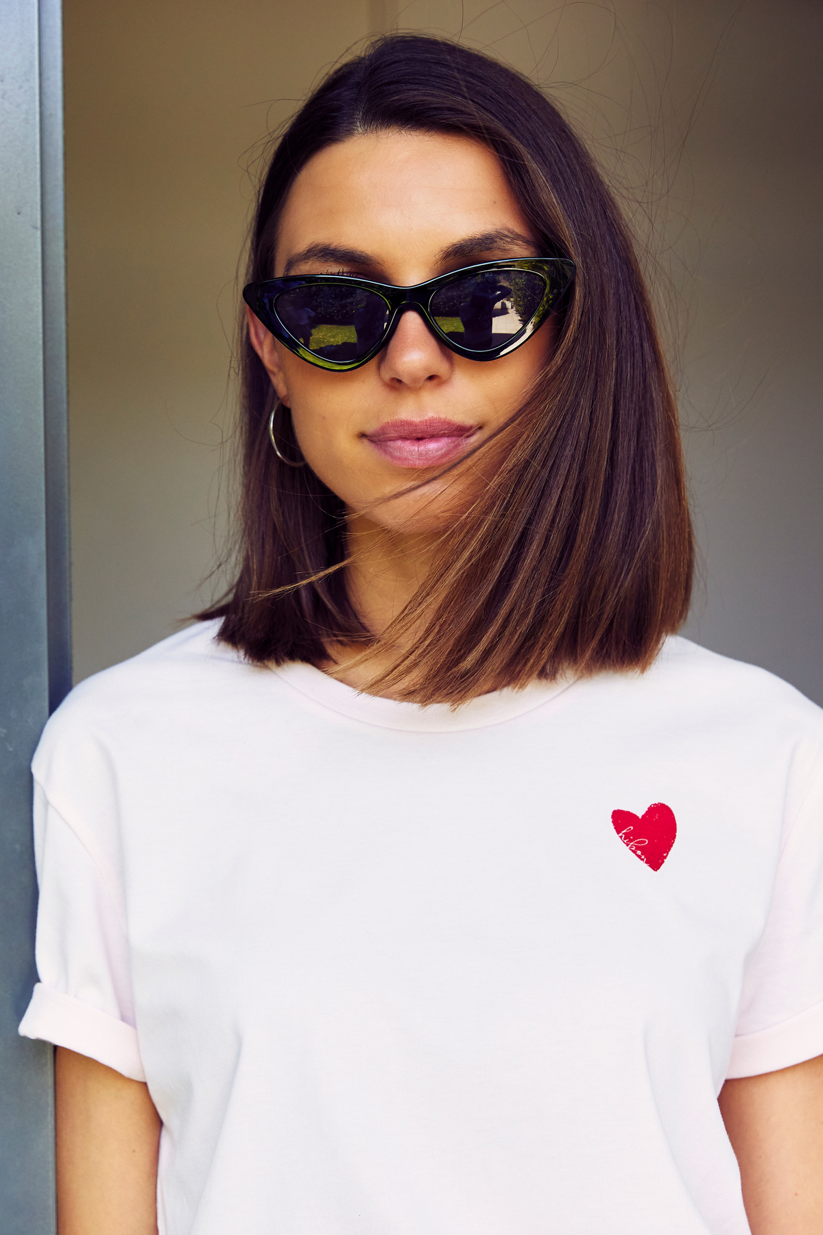 hibon boyfriend tee - pale pink