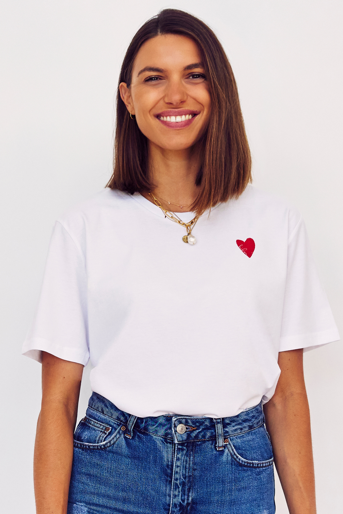 hibon boyfriend tee - white