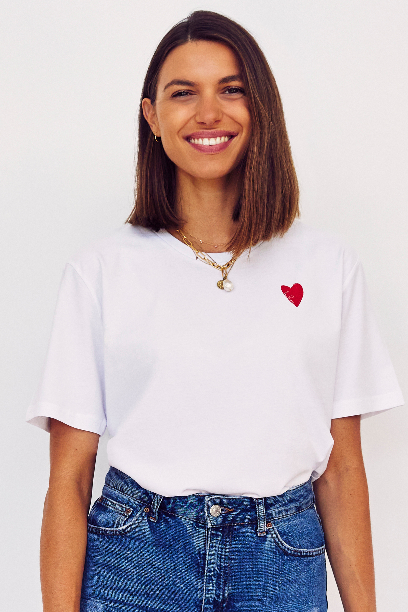 hibon boyfriend tee - white