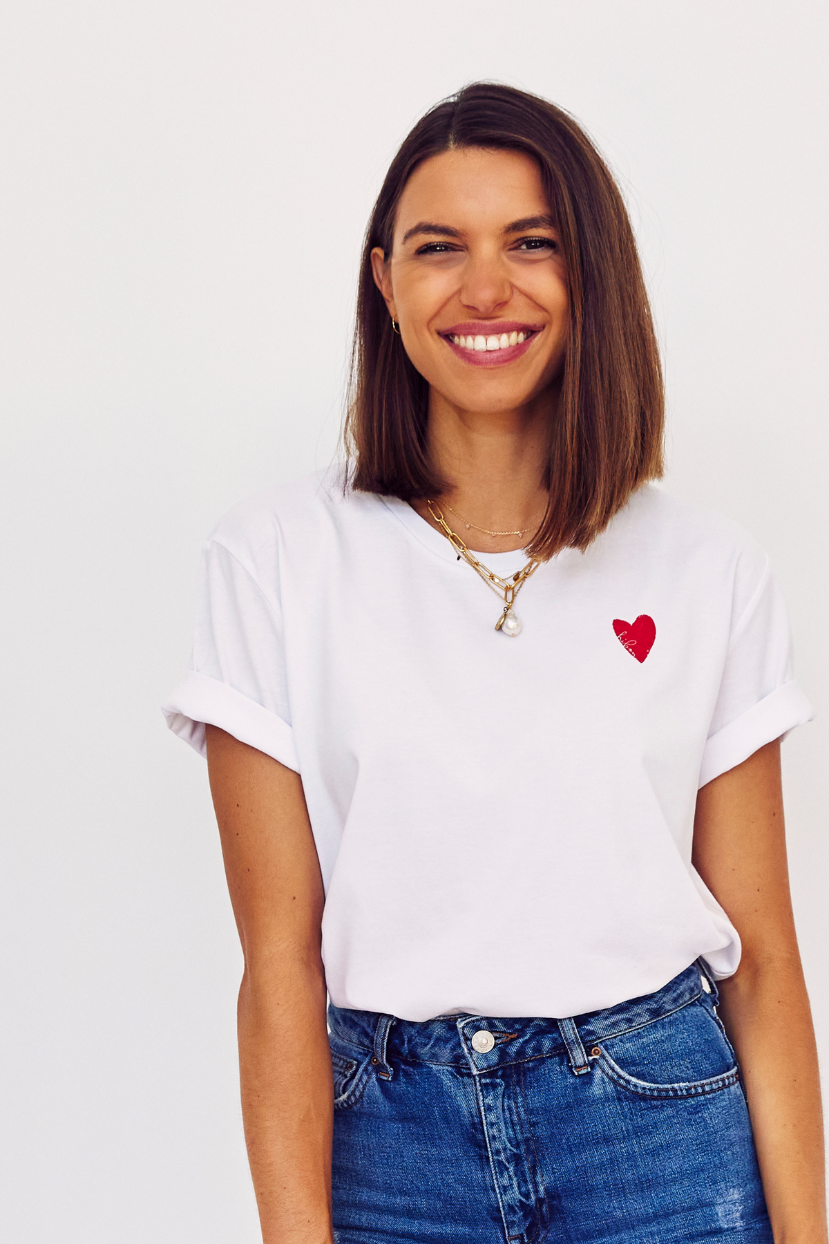 hibon boyfriend tee - white