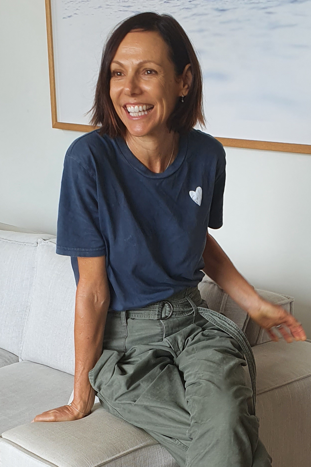 hibon boyfriend tee - washed charcoal